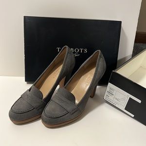 Talbots Grey Suede Heel